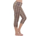 Retro 60s 50s Plaid Pattern 3 Capri Yoga Leggings View3