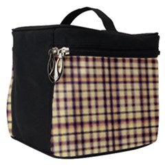 Retro 60s 50s Plaid Pattern 3 Make Up Travel Bag (small) by violetheavensky