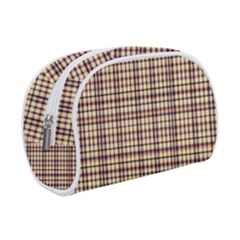 Retro 60s 50s Plaid Pattern 3 Make Up Case (small) by violetheavensky