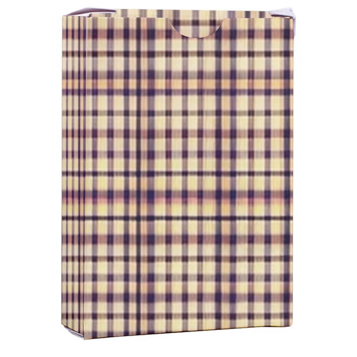 Retro 60s 50s Plaid Pattern 3 Playing Cards Single Design (Rectangle) with Custom Box