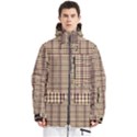 Retro 60s 50s Plaid Pattern 3 Men s Multi Pockets Zip Ski and Snowboard Waterproof Breathable Jacket View1