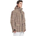 Retro 60s 50s Plaid Pattern 3 Men s Multi Pockets Zip Ski and Snowboard Waterproof Breathable Jacket View3