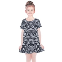 Gothic Leaf Pattern 3 Kids  Simple Cotton Dress by violetheavensky