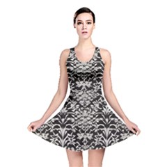 Gothic Leaf Pattern 4 Reversible Skater Dress by violetheavensky