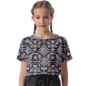 Gothic Leaf Pattern 4 Kids  Basic T-Shirt View1