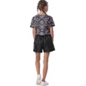 Gothic Leaf Pattern 4 Kids  Basic T-Shirt View2