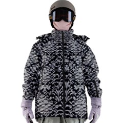 Gothic Leaf Pattern 4 Women s Zip Ski And Snowboard Waterproof Breathable Jacket by violetheavensky