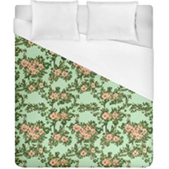 Retro 1880s Flowers Pattern 5 Duvet Cover (california King Size) by violetheavensky