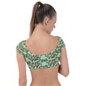 Retro 1880s Flowers Pattern 5 Cap Sleeve Ring Bikini Top View2