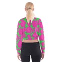 Mid Century Retro Floral 1970s 1960s Pattern 98 Cropped Sweatshirt View2