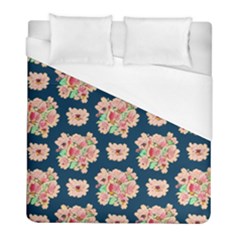 Retro 1880s Flowers Pattern 7 Duvet Cover (full/ Double Size) by violetheavensky