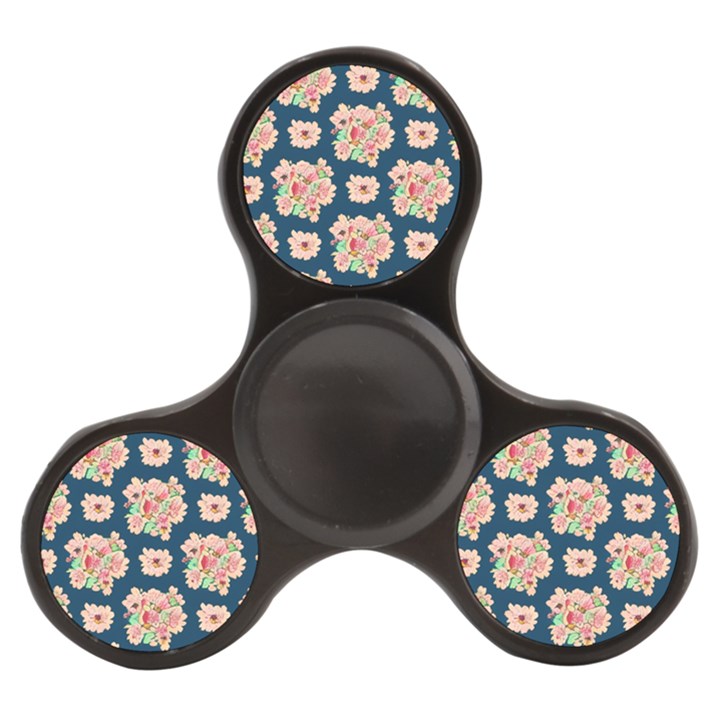 Retro 1880s Flowers Pattern 7 Finger Spinner