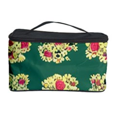 Retro 1880s Flowers Pattern 6 Cosmetic Storage Case by violetheavensky