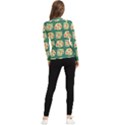 Retro 1880s Flowers Pattern 6 Women s Long Sleeve Rash Guard View2