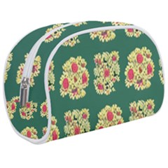 Retro 1880s Flowers Pattern 6 Make Up Case (medium) by violetheavensky