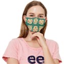 Retro 1880s Flowers Pattern 6 Fitted Cloth Face Mask (Adult) View1