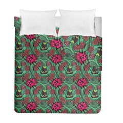 Retro 1880s Flowers Pattern 3 Duvet Cover Double Side (full/ Double Size) by violetheavensky