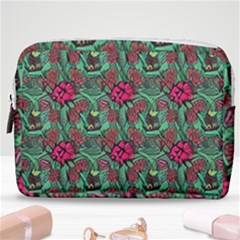 Retro 1880s Flowers Pattern 3 Make Up Pouch (medium) by violetheavensky