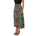 Retro 1880s Flowers Pattern 3 Classic Midi Chiffon Skirt View2