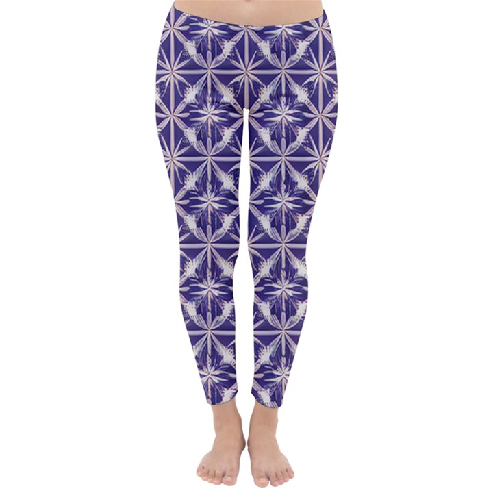 Royal Fractal Pattern 4 Classic Winter Leggings