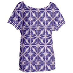 Royal Fractal Pattern 4 Women s Oversized T-shirt by violetheavensky