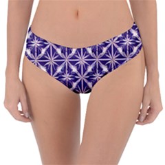 Royal Fractal Pattern 4 Reversible Classic Bikini Bottoms by violetheavensky