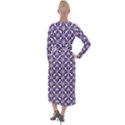 Royal Fractal Pattern 4 Velvet Maxi Wrap Dress View2