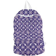 Royal Fractal Pattern 4 Foldable Lightweight Backpack by violetheavensky