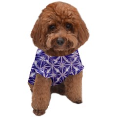 Royal Fractal Pattern 4 Dog T-shirt by violetheavensky