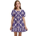 Royal Fractal Pattern 4 Kids  Short Sleeve Dolly Dress View1