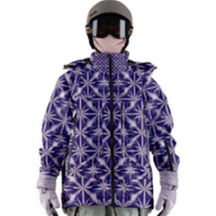 Royal Fractal Pattern 4 Women s Zip Ski And Snowboard Waterproof Breathable Jacket by violetheavensky