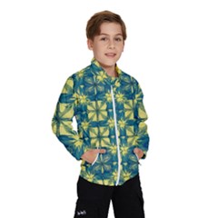 Royal Fractal Pattern 2 Kids  Windbreaker by violetheavensky