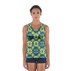 Royal Fractal Pattern 2 Sport Tank Top  by violetheavensky