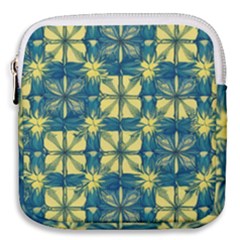 Royal Fractal Pattern 2 Mini Square Pouch by violetheavensky