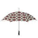 Retro 1880s Flowers Pattern 2 Straight Umbrellas View3