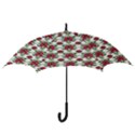 Retro 1880s Flowers Pattern 2 Hook Handle Umbrellas (Small) View3