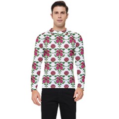 Retro 1880s Flowers Pattern 2 Men s Long Sleeve Rash Guard by violetheavensky