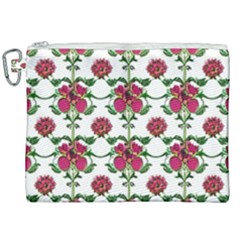 Retro 1880s Flowers Pattern 2 Canvas Cosmetic Bag (xxl) by violetheavensky