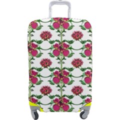 Retro 1880s Flowers Pattern 2 Luggage Cover (large) by violetheavensky