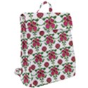 Retro 1880s Flowers Pattern 2 Flap Top Backpack View2