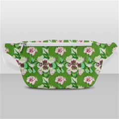 Retro 1880s Flowers Pattern 4 Waist Bag  by violetheavensky