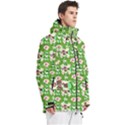 Retro 1880s Flowers Pattern 4 Men s Multi Pockets Zip Ski and Snowboard Waterproof Breathable Jacket View3