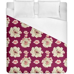 Retro 1880s Flowers Pattern Duvet Cover (california King Size) by violetheavensky