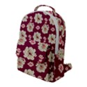 Retro 1880s Flowers Pattern Flap Pocket Backpack (Large) View1