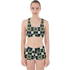 Royal Fractal Pattern Work It Out Gym Set by violetheavensky