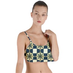 Royal Fractal Pattern Layered Top Bikini Top  by violetheavensky