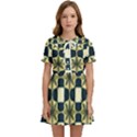 Royal Fractal Pattern Kids  Sweet Collar Dress View1