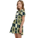 Royal Fractal Pattern Kids  Sweet Collar Dress View3