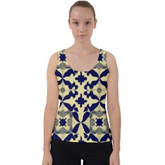 Royal Fractal Pattern 3 Velvet Tank Top by violetheavensky