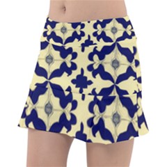 Royal Fractal Pattern 3 Classic Tennis Skirt by violetheavensky